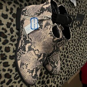 Time and Tru Beige Snake Print Boots two pairs one price